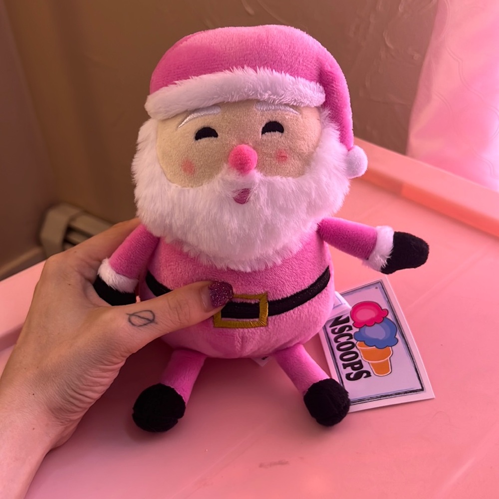 Pink Santa Plush